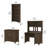 Khadesha 4 Piece Computer Desk Office Set with Hutch Bookcase-1333277199