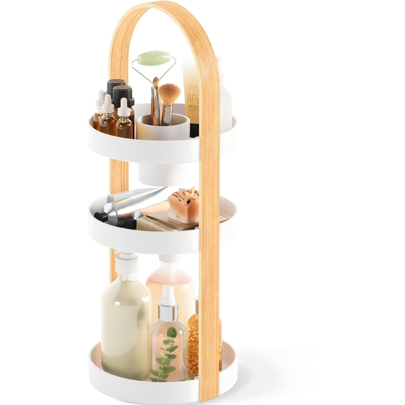 Organisateur de cosmétiques, blanc naturel