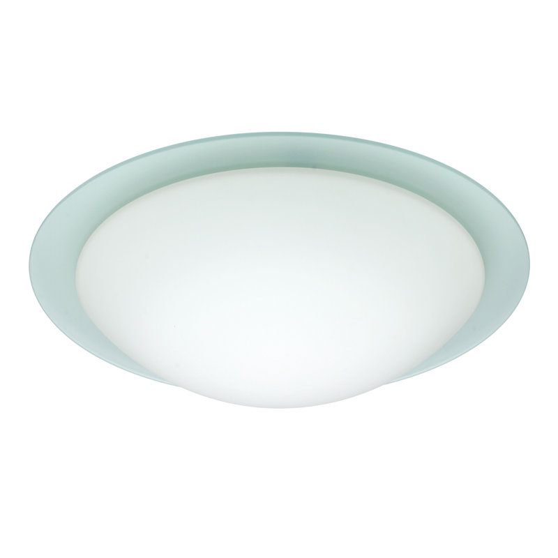 Plafonnier encastré pour cuve simple Besa, Blanc étoilé, H 4,25 po x l 15,5 po x P 15,5 po