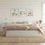 Structure de lit plateforme en bois avec rangement relevable, grand, blanc cassé rustique-1295656418-1295656419
