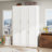 Geanne 74.8'' H X 47.8'' W X 19.3'' D 6 Door Armoires