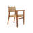 Palermo Solid Teak Stackable Outdoor Armchair