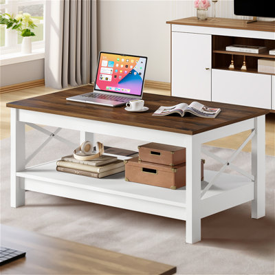 O'Kean 39" Rectangular Coffee Table with Storage For Living Room