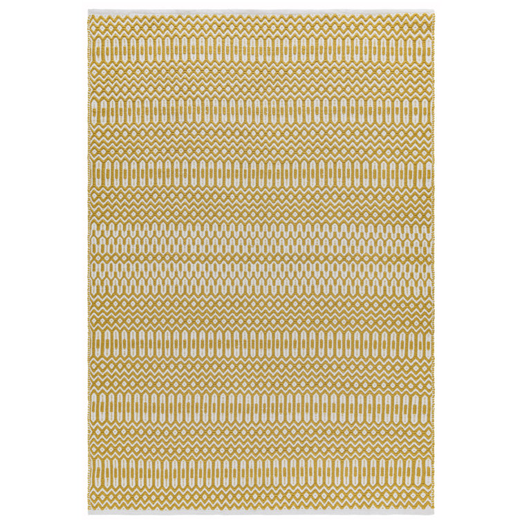 Perrotta Geometric Recycled P.E.T Hand Woven Indoor / Outdoor Area Rug
