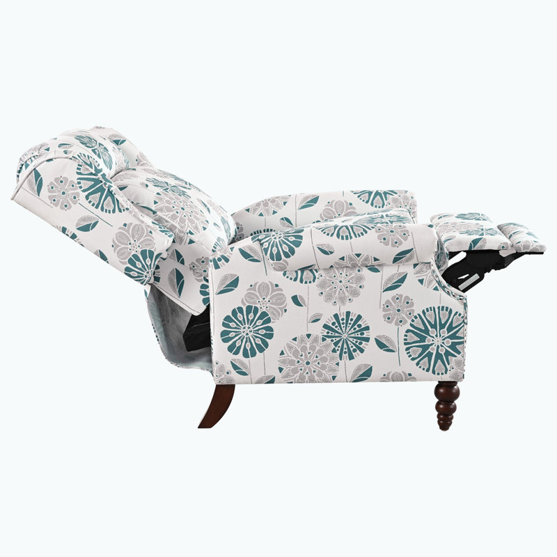 Fauteuil inclinable rembourré à dossier manuel