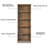 Cvijan 71'' H x 23.6'' W Standard Bookcase, 5-Tier Open Bookcase, Home Library Bookcase