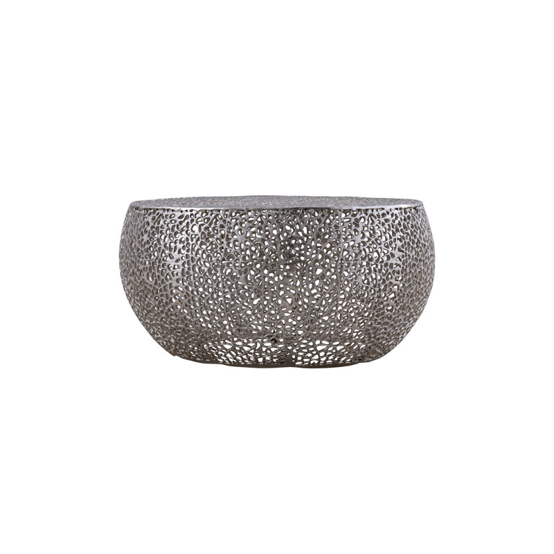 Table basse ronde en argent, Silver