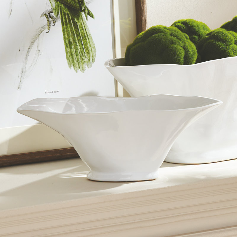 Madara Oval Vase Large, 5.25" H x 14.75" W x 5.5" D