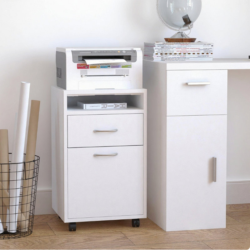 Organisateur de rangement mobile, Blanc