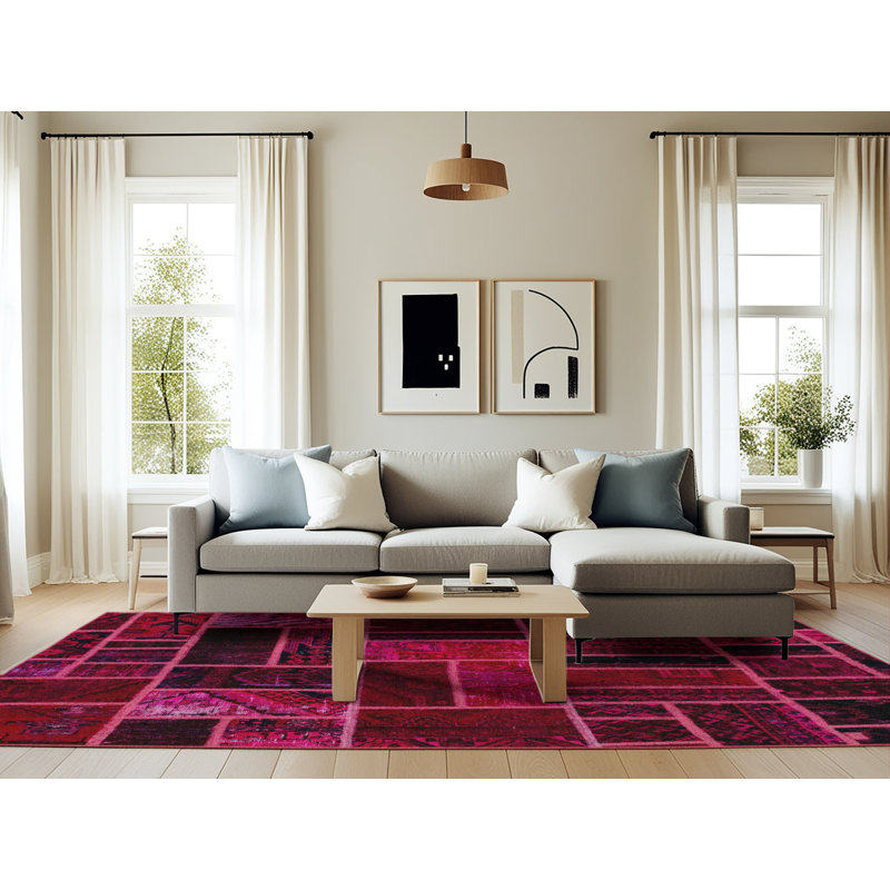 Abstract Indoor Rug, Rectangle 6' x 9'