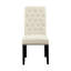Ensemble de 2 chaises de salle à manger rembourrées en tissu-1602734843