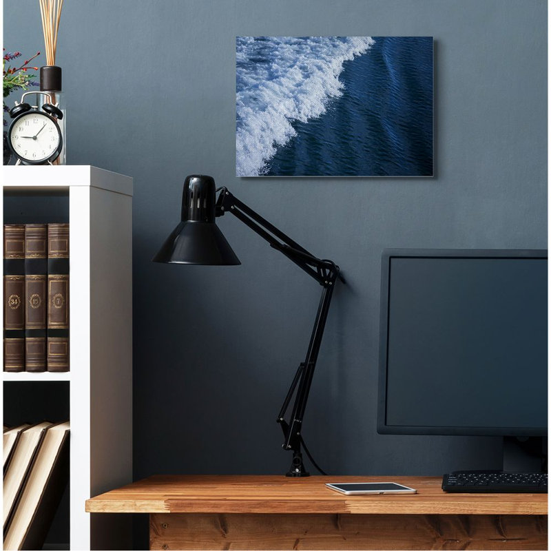 «Blue Ocean Wave Crash», impression, H 16 po x l 20 po x P 1,5 po, Toile tendue