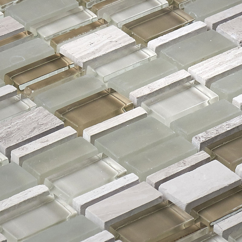 Clio Daltile 1" x 1" Glass Mosaic Tile, Hera