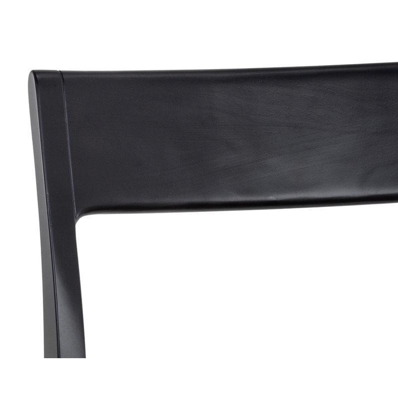Upland Solid Wood Dining Chair, Black