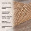 Tapis d'intérieur en jute de fibre naturelle fait à la main avec envers en coton Modern Farmhouse-124910764-124910762