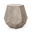 Bureau de bout extérieur en béton gris - table d'appoint de style contemporain de style simple
