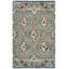Tapis en laine / coton touffeté à la main Muhsin bleu marine / jaune-1512967349