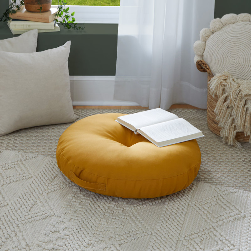  Floor Pillow, Yellow