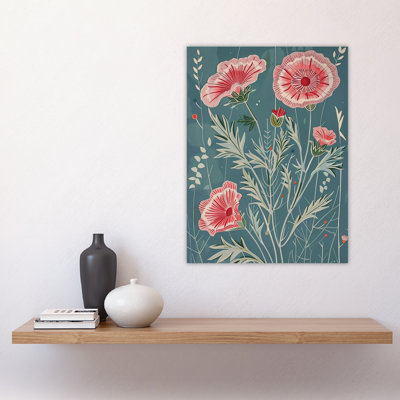 Blooming Carnation Flowers Artwork Spring Wall Art Print