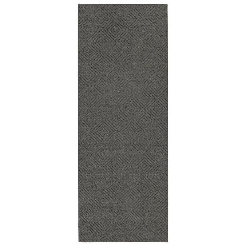  Brentwood Jasmine 3 ft. x 8 ft. Area Rug Cinder Gray, Cinder Gray, 3 ft. x 8 ft.