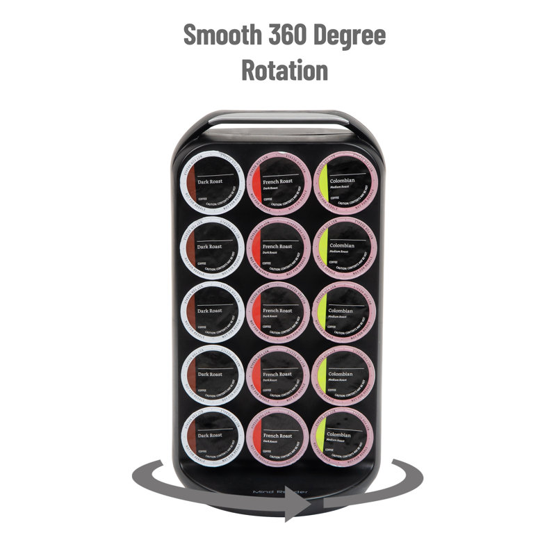 Black High Impact Polystyrene Coffee Pod Holder for 30 Capsules
