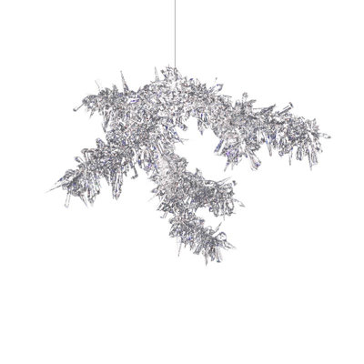 Lustre lumière branche de glace