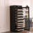 Intelligent Temperature-Controlled Multi-Tiered Wood Wine Cabinet