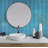 11"X 12.6" Herringbone Polished Glass Mosaic Tile-61266921