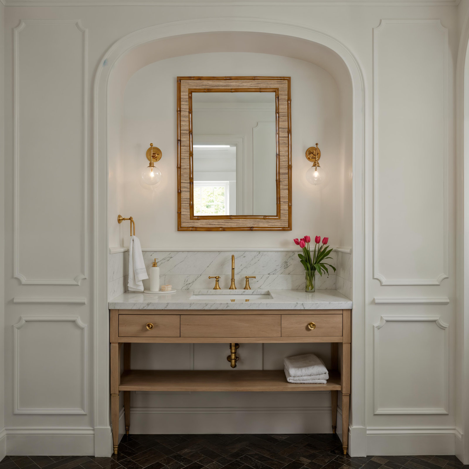 Bamboo / Rattan Rectangle Mirror