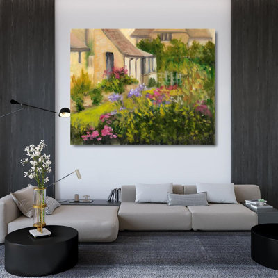 «August Grove® Weber, Mary Jean Gallery», art sur toile titré: Cotswold Cottage II