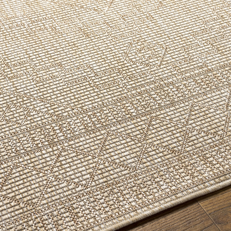 Kreatz Indoor & Outdoor Boho Jute-Look Rug Beige, Rectangle 200 x 275cm