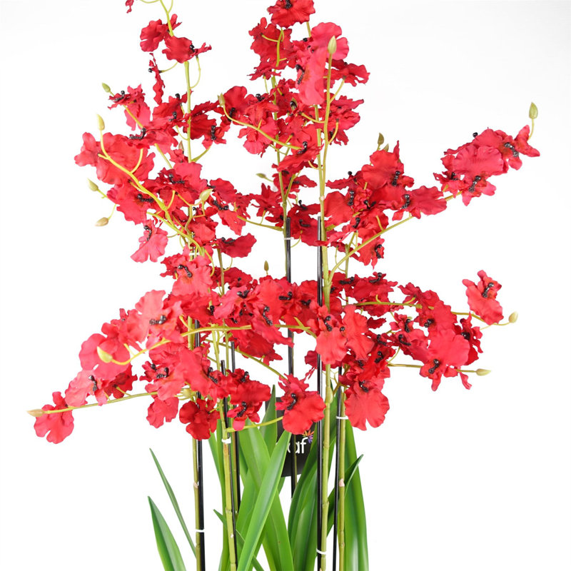 Plastic, Silk Artificial Arrangement in Planter