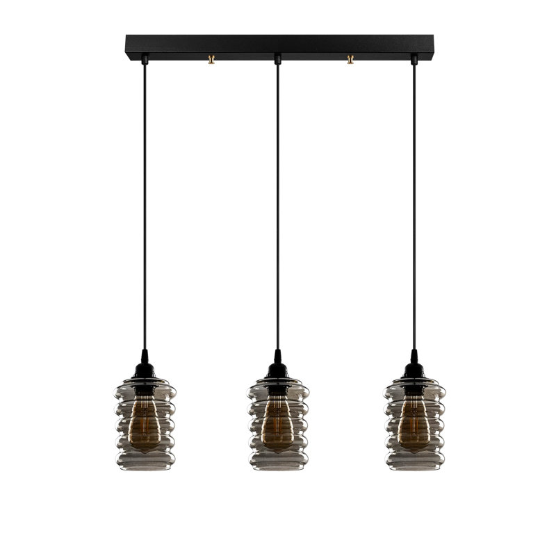 3 - Light Black Kitchen Island Pendant