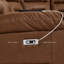 Canapé modulaire inclinable électrique en L avec ports USB et USB-C-1055683615
