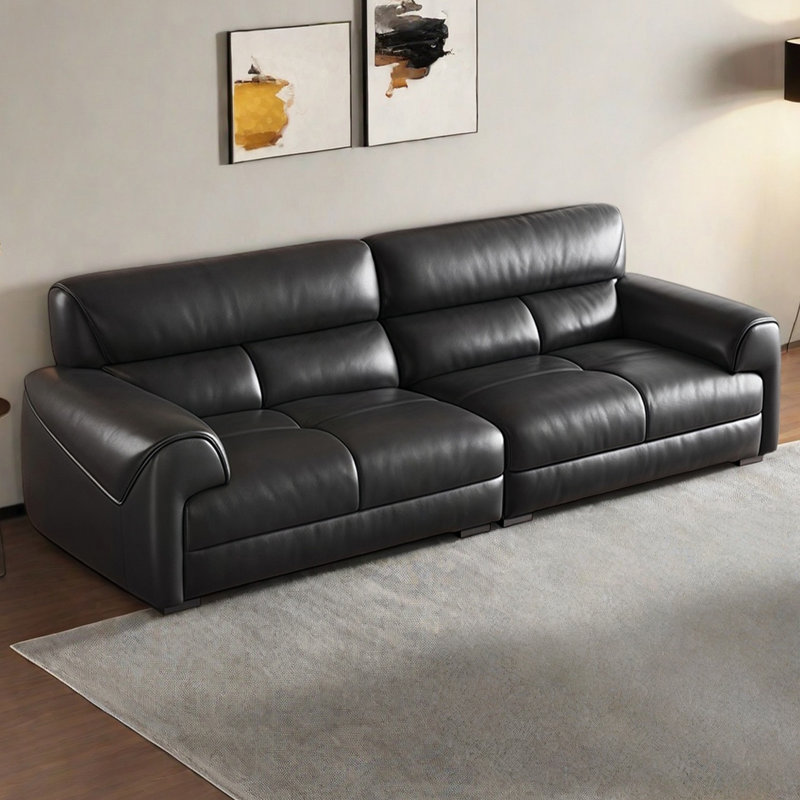Canapé simple moderne de style rétro, H 32,28 po x l 86,61 po x P 39,37 po, 2