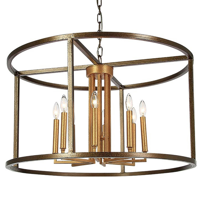 Lustre tambour à 8 lumières West Palm