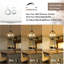 Lustre rustique en bois 6 lumières Farmhouse