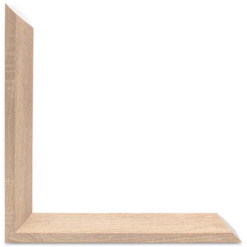 Aqua 1 - Single Picture Frame Print, Bevelled Wood Effect, 215.392 cm H x 164.592 cm W
