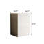 Armoire de rangement moderne blanche Brynnan, convenant à la chambre à coucher, au salon, à l'armoire et au bureau
