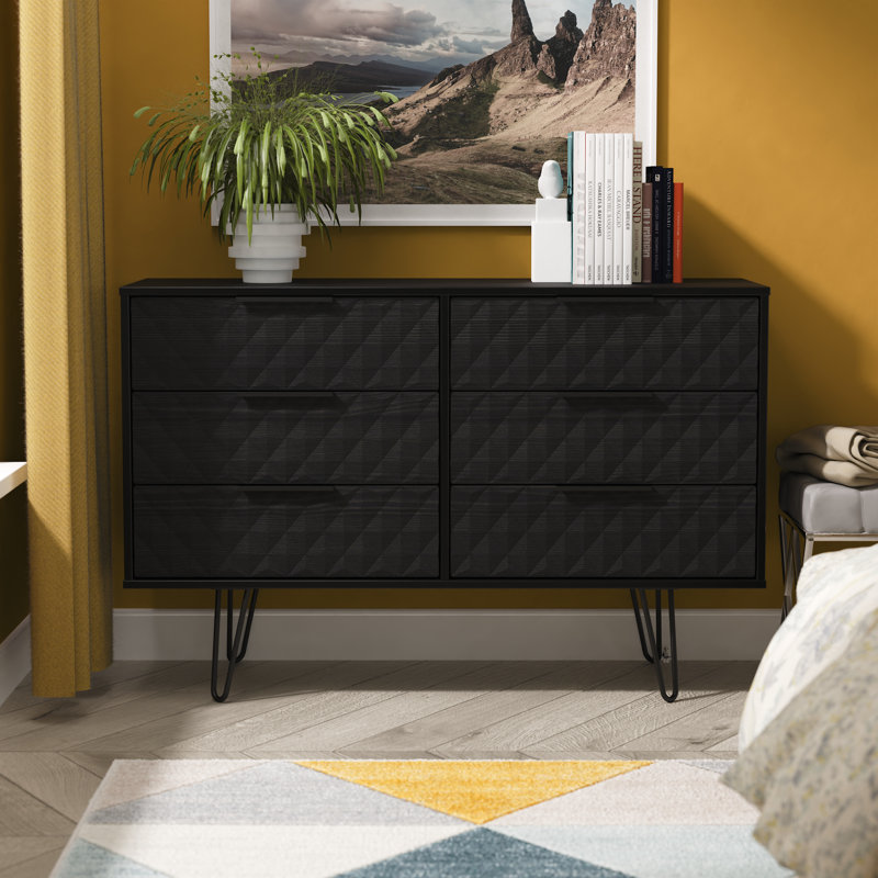 115cm W 6 - Drawer Chest of Drawers