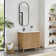 Seoul 36" Single Vanity in Washed Ash Grey with White Grain Composite Stone Top