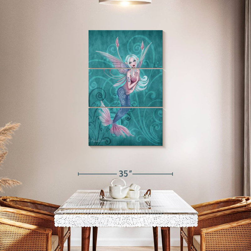 Fée Kelan Sprite corail, H 45 po x l 28 po