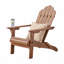 Chaise d'extérieur Adirondack pliable en bois d'acacia avec dossier à lattes et larges accoudoirs, idéale pour la terrasse, le patio ou le bord de la piscine.-550841615