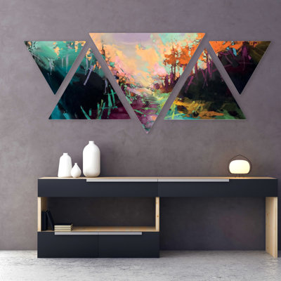 Landscape 5 Piece Painting Set on MDF