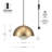 Raynie 1 - Light Matte Brass Single Pendant
