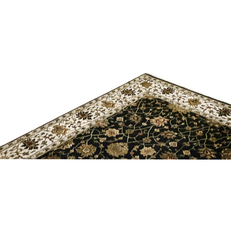 Handmade Silk and Wool Area Rug