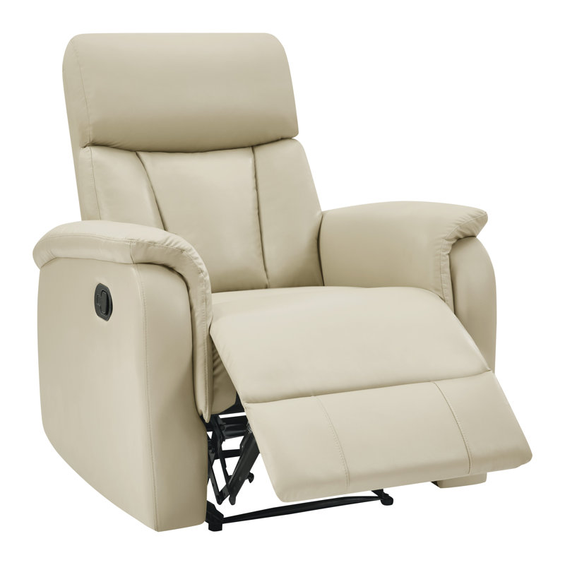 Fauteuil inclinable Carillo, Similicuir taupe
