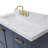 Cambridge Single Bathroom Vanity with Carrara Marble Top-88398655