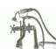 Kingston Triple Handle Deck Mounted Clawfoot Tub Faucet-11174832