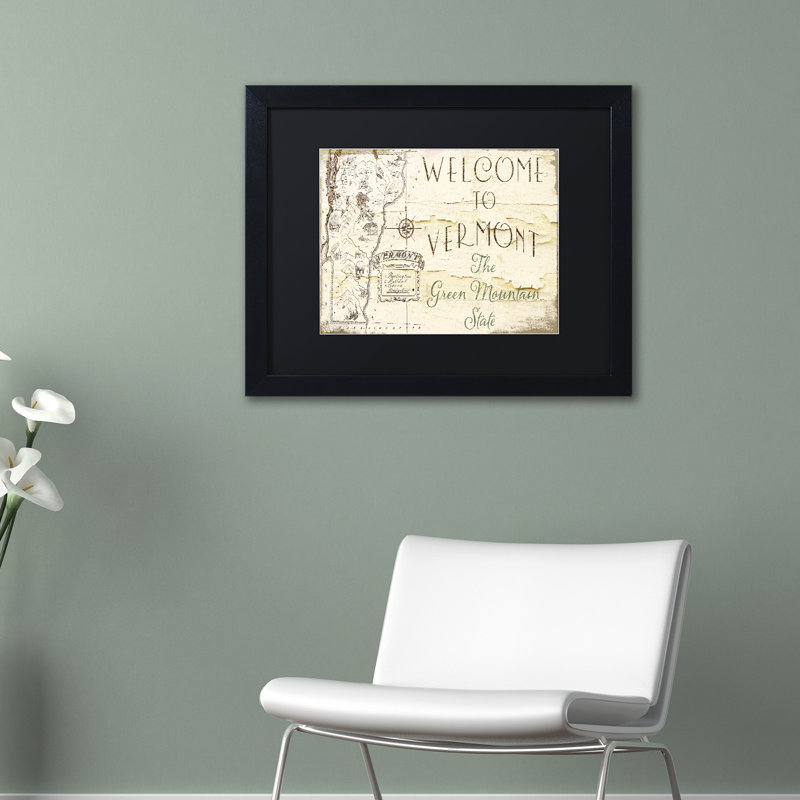 Jadaya «Vermont Summer IX», impression encadrée, Blanc, H 16 po x l 20 po, Toile avec cadre brun